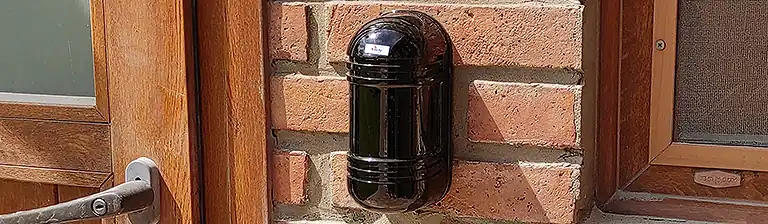 Instalación de barreras infrarrojas.